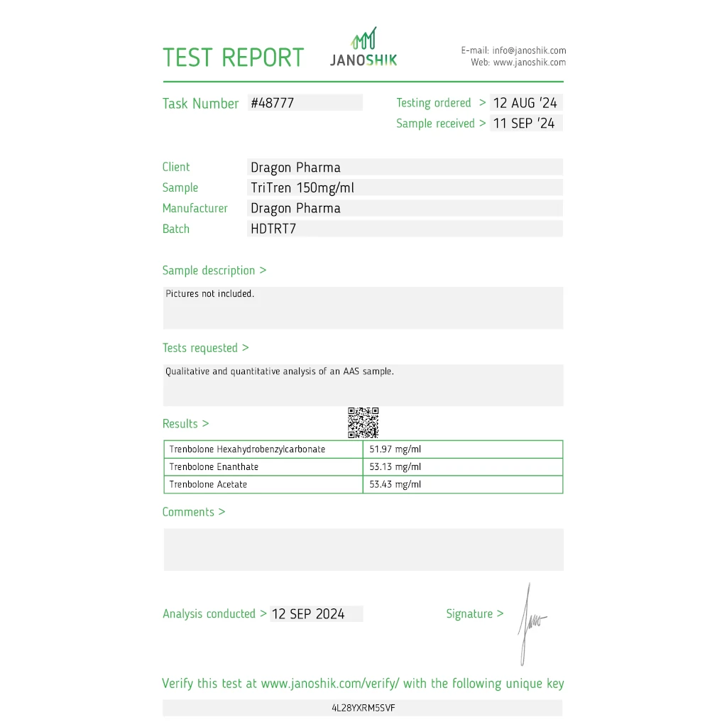 Dragon Pharma, Europe Tri-Tren 150