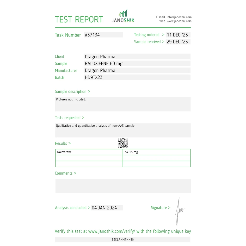 Dragon Pharma, Europe Raloxifene