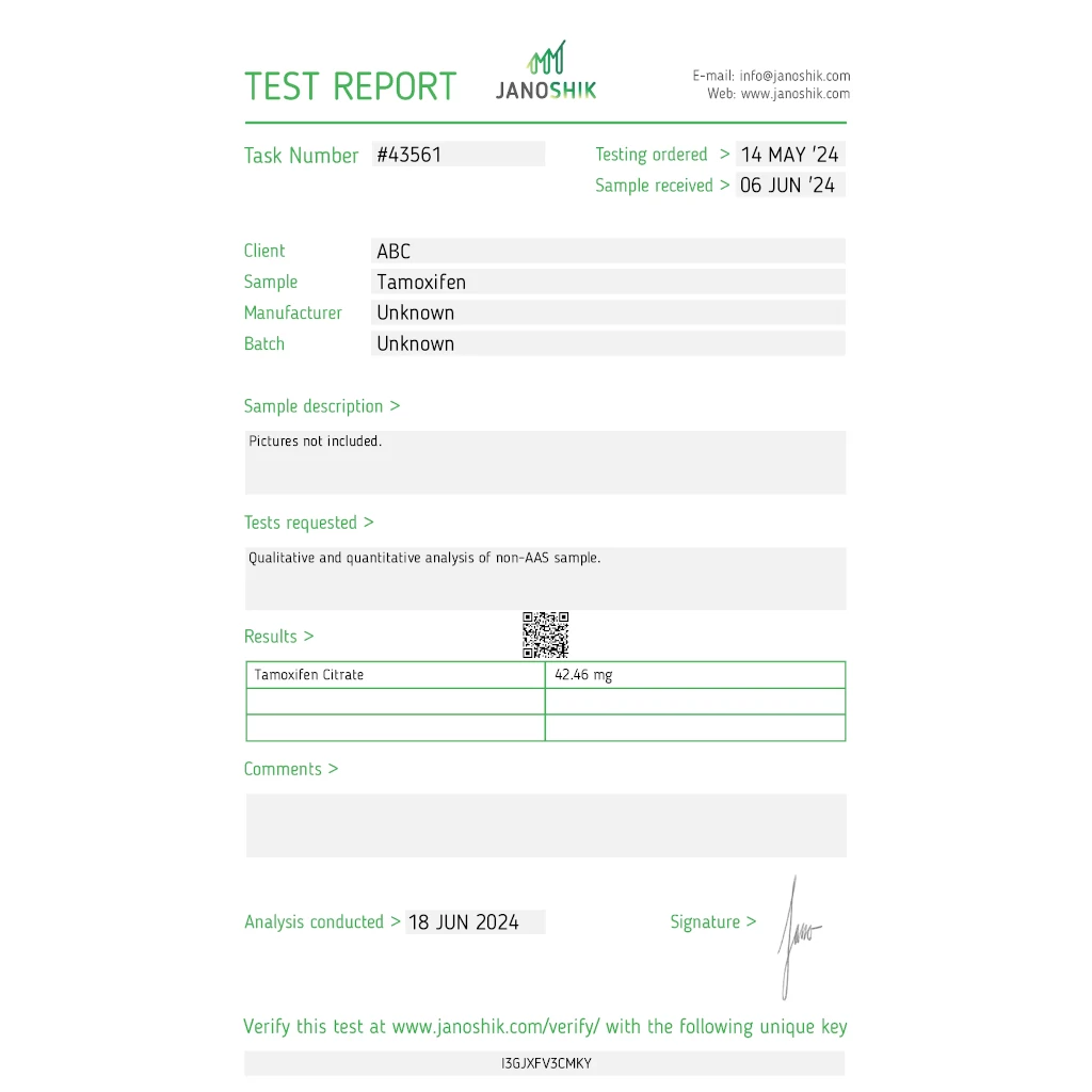 Stealth Labs Tamoxifen