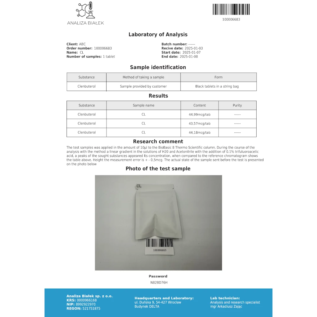 Stealth Labs Clenbuterol