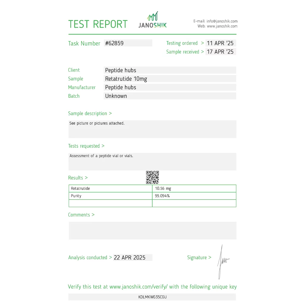 Peptide Hubs Retatrutide 10 mg