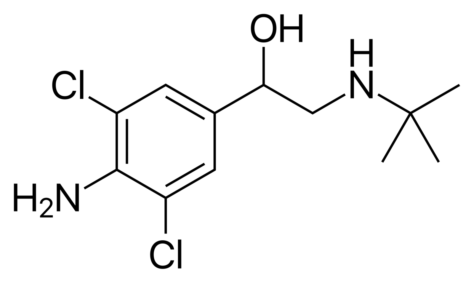 Chemical structure of Clenbuterol