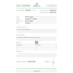 Anastrozole lab test result (2026-03-23)