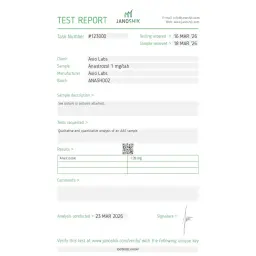 Arimiplex lab test result (2026-03-23)