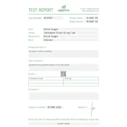 Clomiphene lab test result (2026-03-20)
