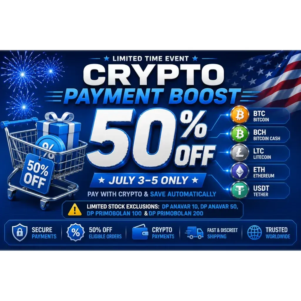 Crypto Payment Boost – 50% OFF