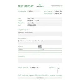 Letroplex lab test result (2026-03-23)