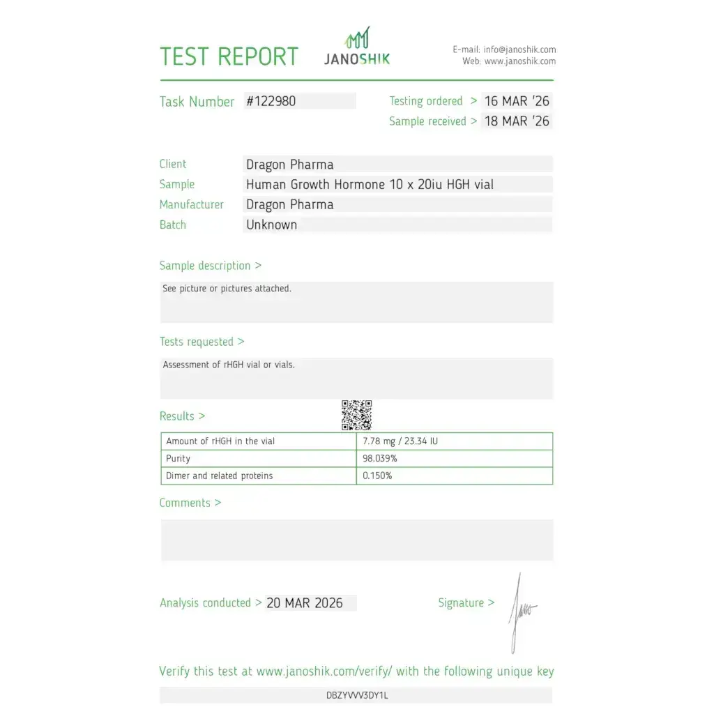 Dragontropin HGH 200 IUs