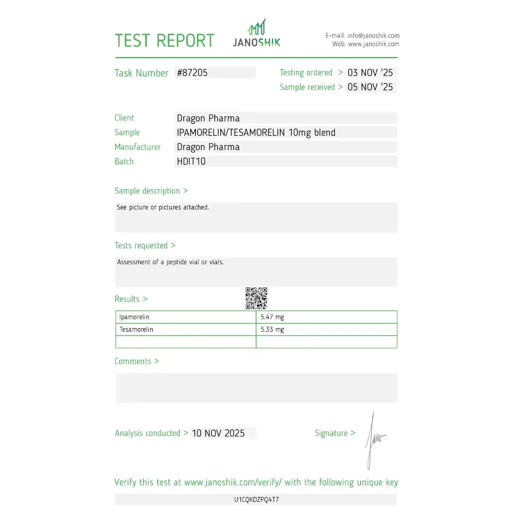 Ipamorelin 5 mg/Tesamorelin 5 mg